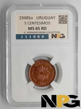 1948So Uruguay 5 Centesimos