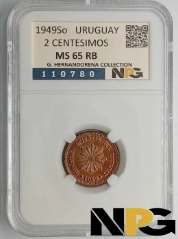 1949So Uruguay 2 Centesimos