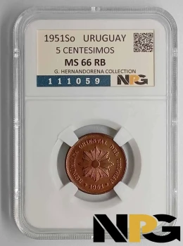 1951So Uruguay 5 Centesimos