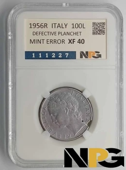 1956R Italy 100 Liras