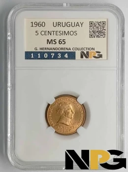 1960 Uruguay 5 Centesimos