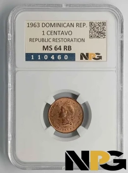 1963 Dominican R. 1 Centavo