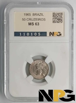 1965 Brazil 50 Cruzeiros