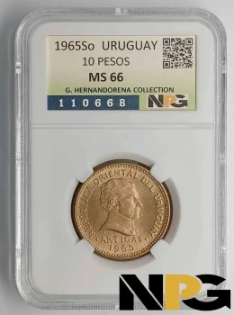 1965So Uruguay 10 Pesos 1965So Uruguay 10 Pesos