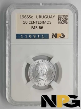 1965So Uruguay 50 Centesimos