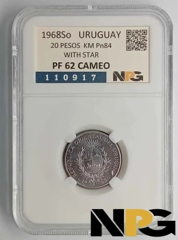 1968So Uruguay 20 Pesos