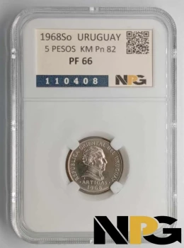 1968So Uruguay 5 Pesos