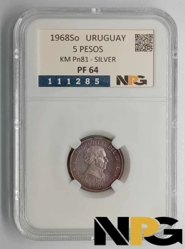 1968So Uruguay 5 Pesos