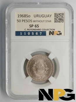 1968So Uruguay 50 Pesos