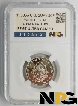 1968So Uruguay 50 Pesos