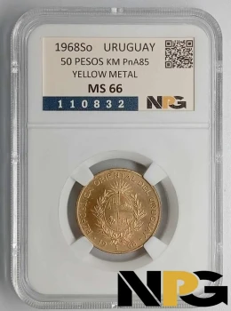 1968So Uruguay 50 Pesos