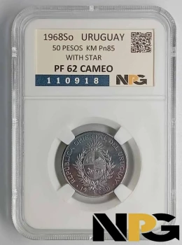 1968So Uruguay 50 Pesos