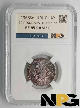 1968So Uruguay 50 Pesos