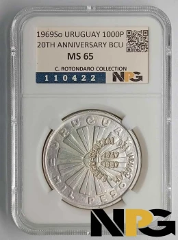 1969So Uruguay 1000 Pesos