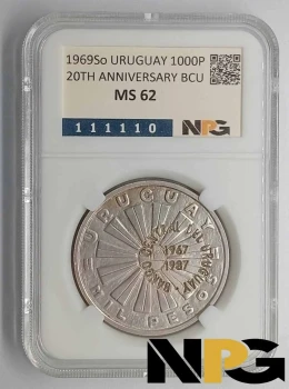 1969So Uruguay 1000 Pesos