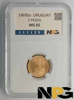 1969So Uruguay 5 Pesos