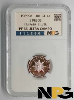 1969So Uruguay 5 Pesos