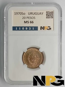 1970So Uruguay 20 Pesos