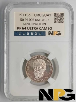 1971So Uruguay 50 Pesos