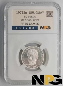1971So Uruguay 50 Pesos