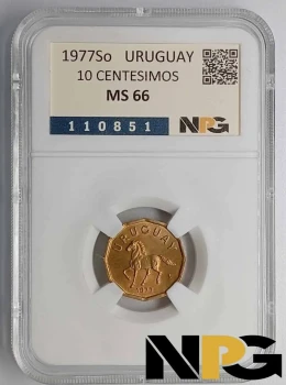 1977So Uruguay 10 Centesimos