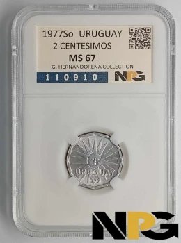 1977So Uruguay 2 Centesimos