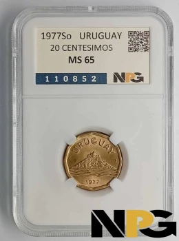 1977So Uruguay 20 Centesimos