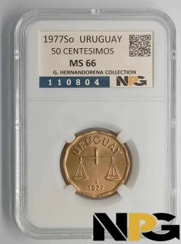 1977So Uruguay 50 Centesimos