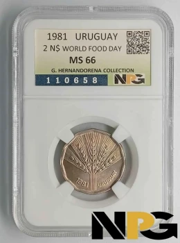 1981 Uruguay 2 N$ 1981 Uruguay 2 N$