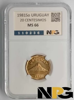 1981 Uruguay 20 Céntimos