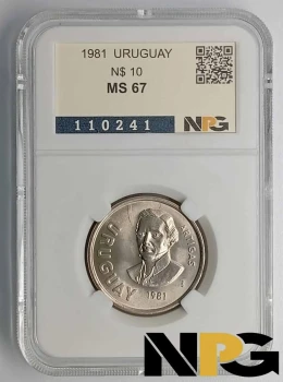 1981 Uruguay  N$ 10