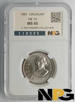 1981 Uruguay  N$ 10