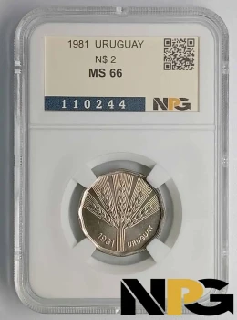 1981 Uruguay  N$ 2