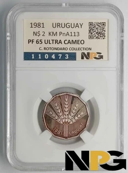 1981 Uruguay N$ 2 1981 Uruguay N$ 2