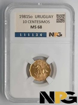 1981So Uruguay 10 Centesimos