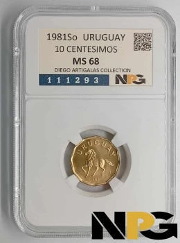 1981So Uruguay 10 Centesimos