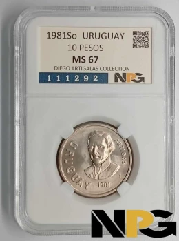 1981So Uruguay 10 Pesos