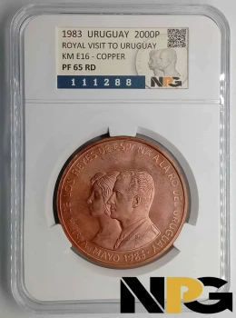 1983 Uruguay 2000 Pesos