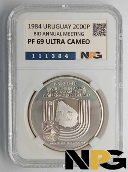 1984 Uruguay 2000 Pesos 1984 Uruguay 2000 Pesos