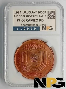 1984 Uruguay  N$ 2000