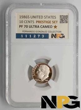1986s Usa 10 Centavos