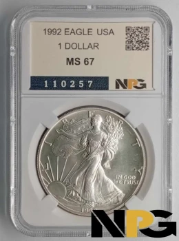 1992 EAGLE USA 1 DOLLAR