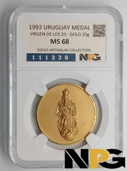 1993 Uruguay VIRGEN DE LOS 33 MEDAL 1993 Uruguay VIRGEN DE LOS 33 MEDAL