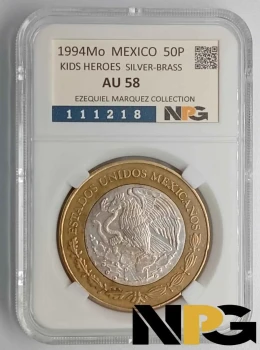 1994Mo Mexico 50 Pesos