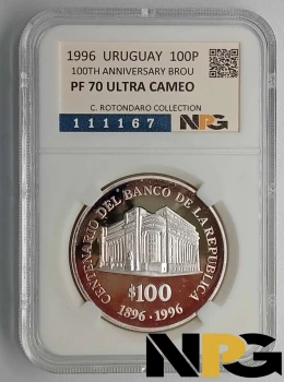 1996 Uruguay 100 Pesos