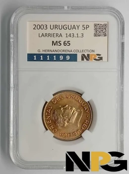 2003 Uruguay 5 Pesos