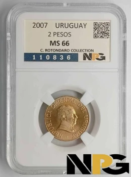 2007 Uruguay 2 Pesos