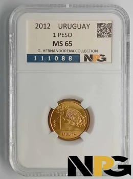 2012 Uruguay 1 Peso