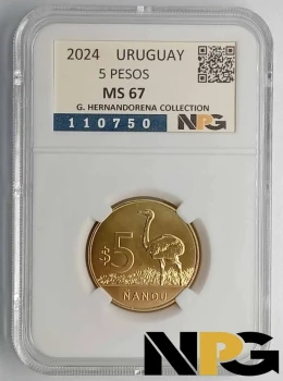 2024 Uruguay 5 Pesos