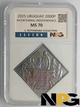 BICENTENNIAL INDEPENDENCE Uruguay 2000 Pesos